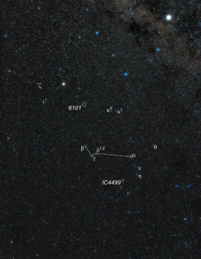 Der Paradiesvogel (lateinisch: Apus) ist ein Sternbild am Südhimmel, zwischen dem hellen Stern Alpha Centauri und dem Himmelssüdpol