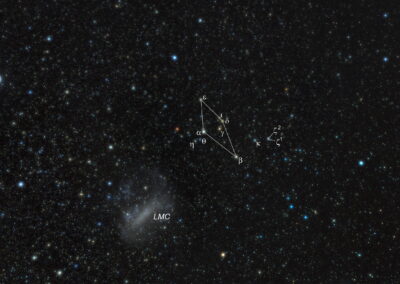 Das Netz (lat. Reticulum ist ein Sternbild des Südhimmels in der Nähe der Großen Magellanschen Wolke