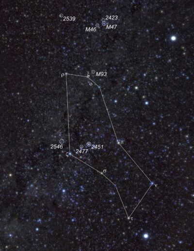 Das Achterschiff (lat. Puppis) ist ein Sternbild des Südhimmels zwischen den hellen Sternen Sirius und Canopus.